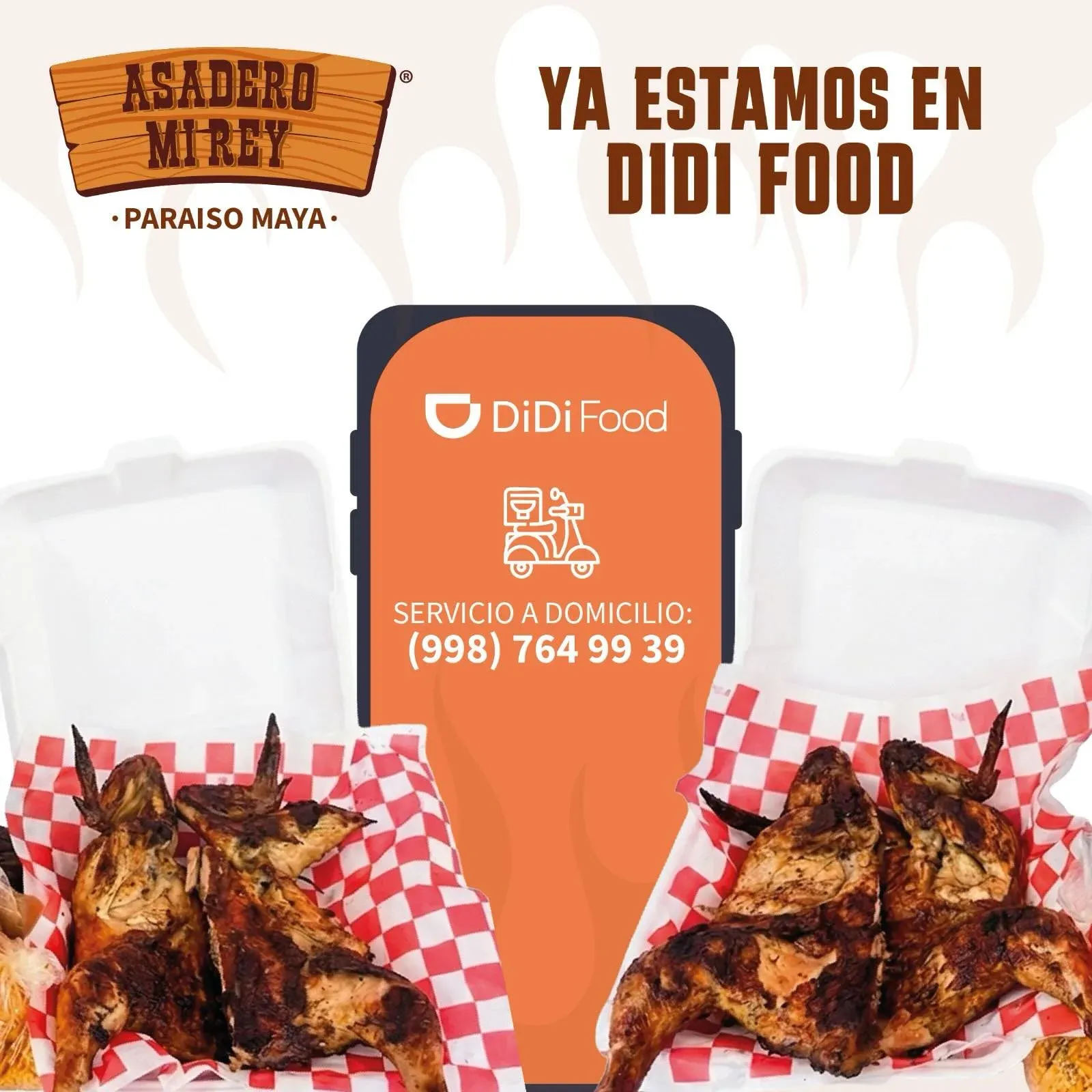 Promo de agosto en Asadero Mi Rey: pollo y medio por $195 los fines de semana